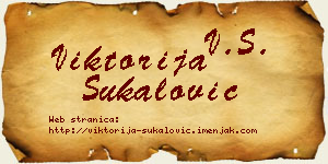Viktorija Šukalović vizit kartica